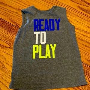 Boys muscle shirt 3T ready to play shirt !
